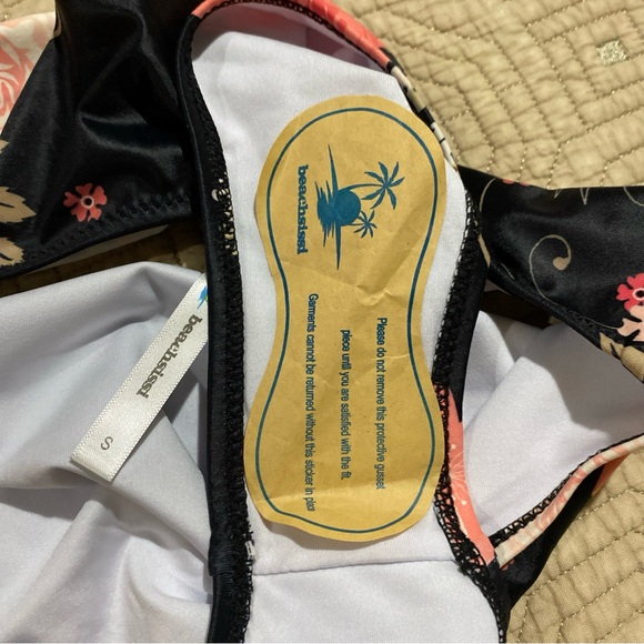 Beachsissi Coral and Floral Bottom Women's Swim Set Tankini - Picture 8 of 10